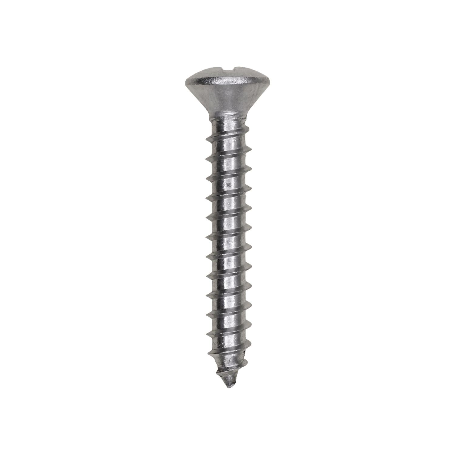 Auveco No. 13291 12 X 1-1/2" Phillips Oval.Head Tapping Screw 18-8, Quantity - 25