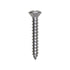 Auveco No. 13291 12 X 1-1/2" Phillips Oval.Head Tapping Screw 18-8, Quantity - 25