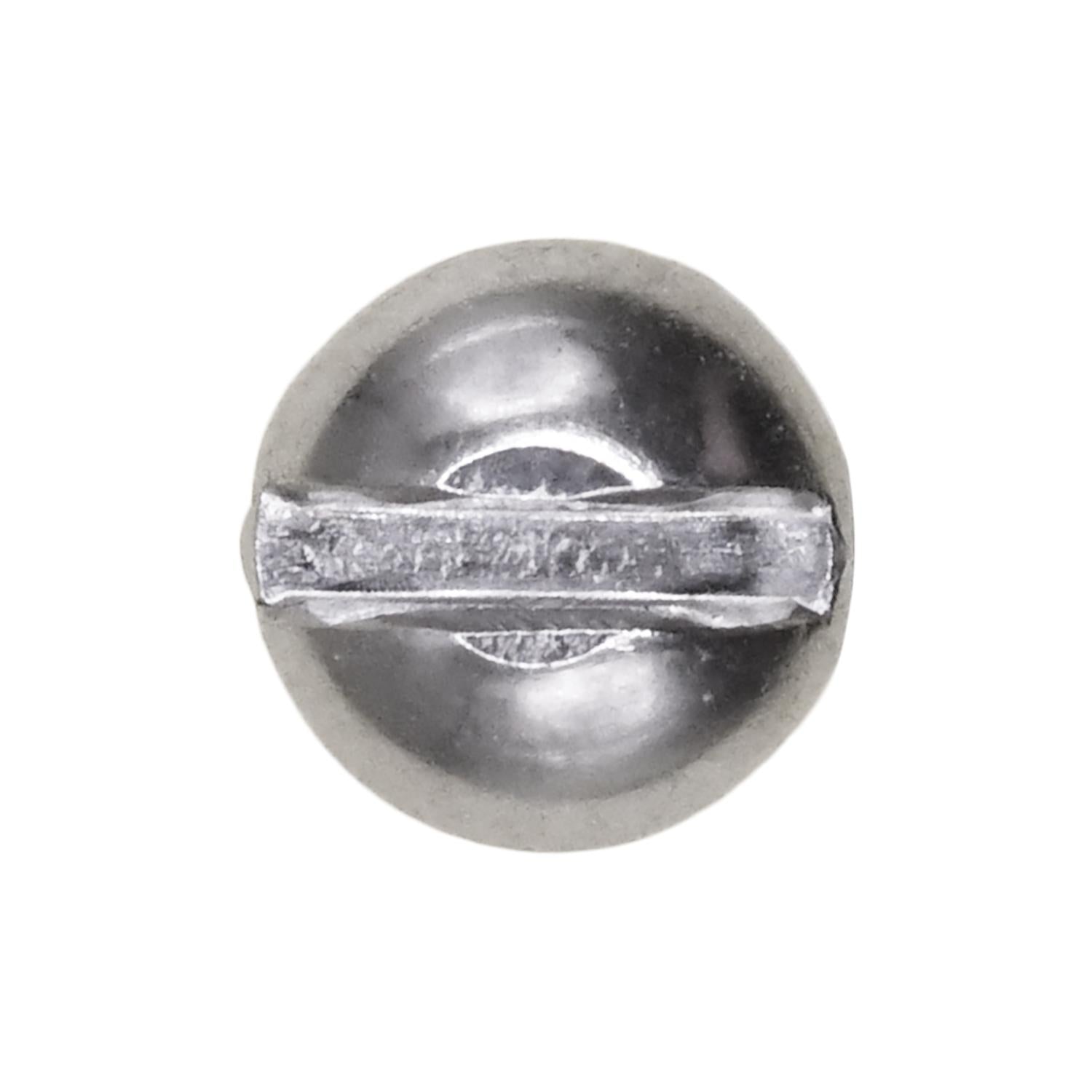 Auveco No. 13299 8-32 X 1/2" Slotted Round Head Machine Screw 18-8 Stainless Steel, Quantity - 100