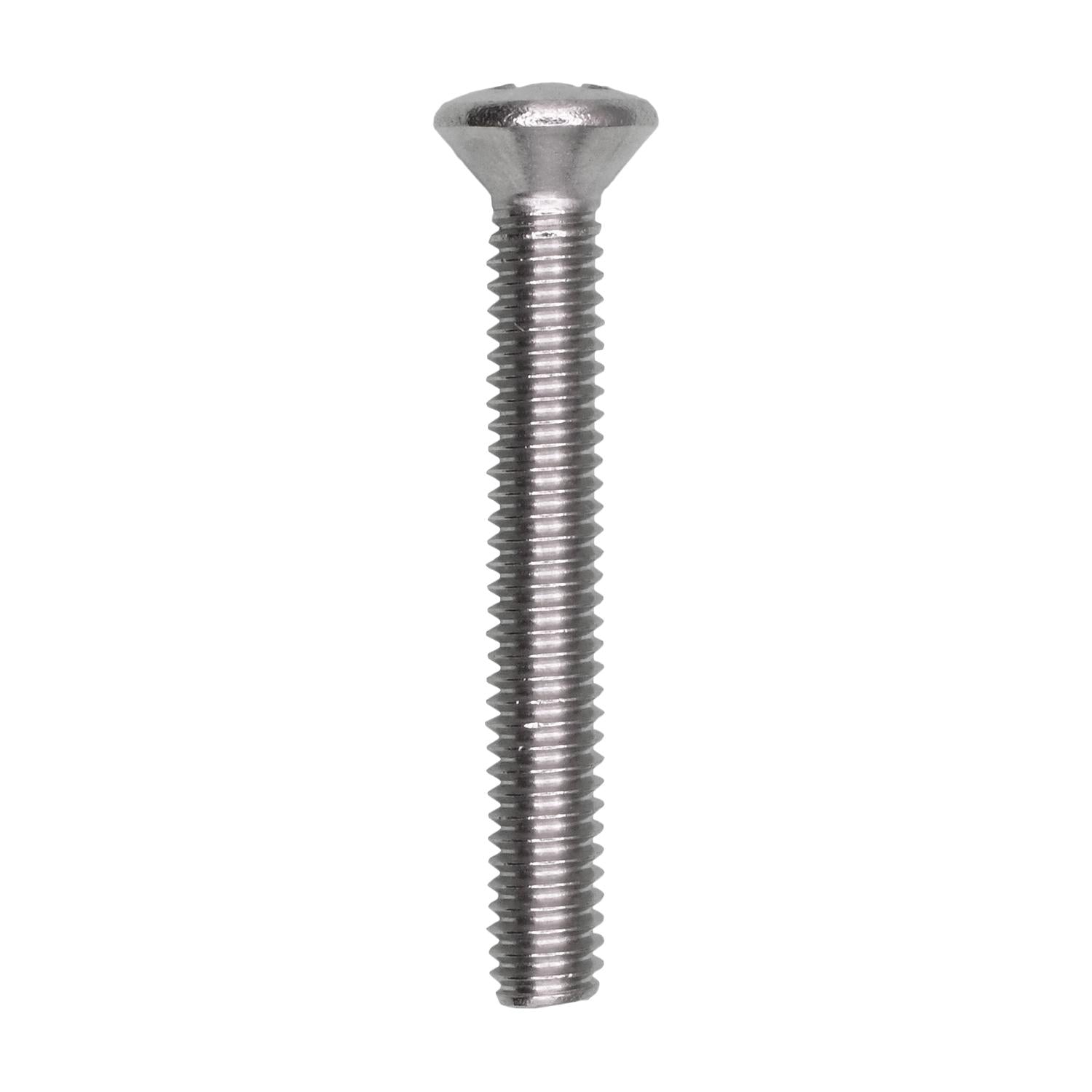 Auveco No. 13330 8-32X1-1/4" Phillips Oval Head Machine Screw 18-8 Stainless Steel, Quantity - 50