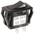 Auveco No. 13528 Rocker Switch 2 Position Fits 1-1/8" X 7/16" Hole, Quantity - 1