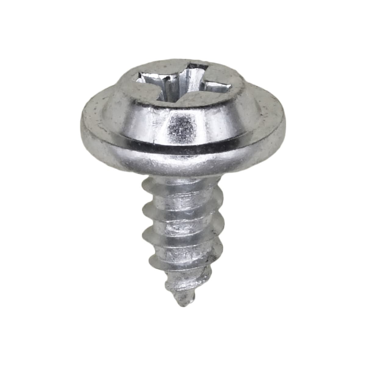 Auveco # 13708 #8 X 1/2" Phillips Flat Top Washer Head Tapping Screw 13/32" Diameter Zinc. Qty 100.