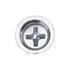 Auveco No. 13707 #8 X 3/8" Phillips Flat Top Washer Head Tapping Screw 13/32" Diameter Zinc, Quantity - 100