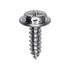 Auveco # 13708 #8 X 1/2" Phillips Flat Top Washer Head Tapping Screw 13/32" Diameter Zinc. Qty 100.