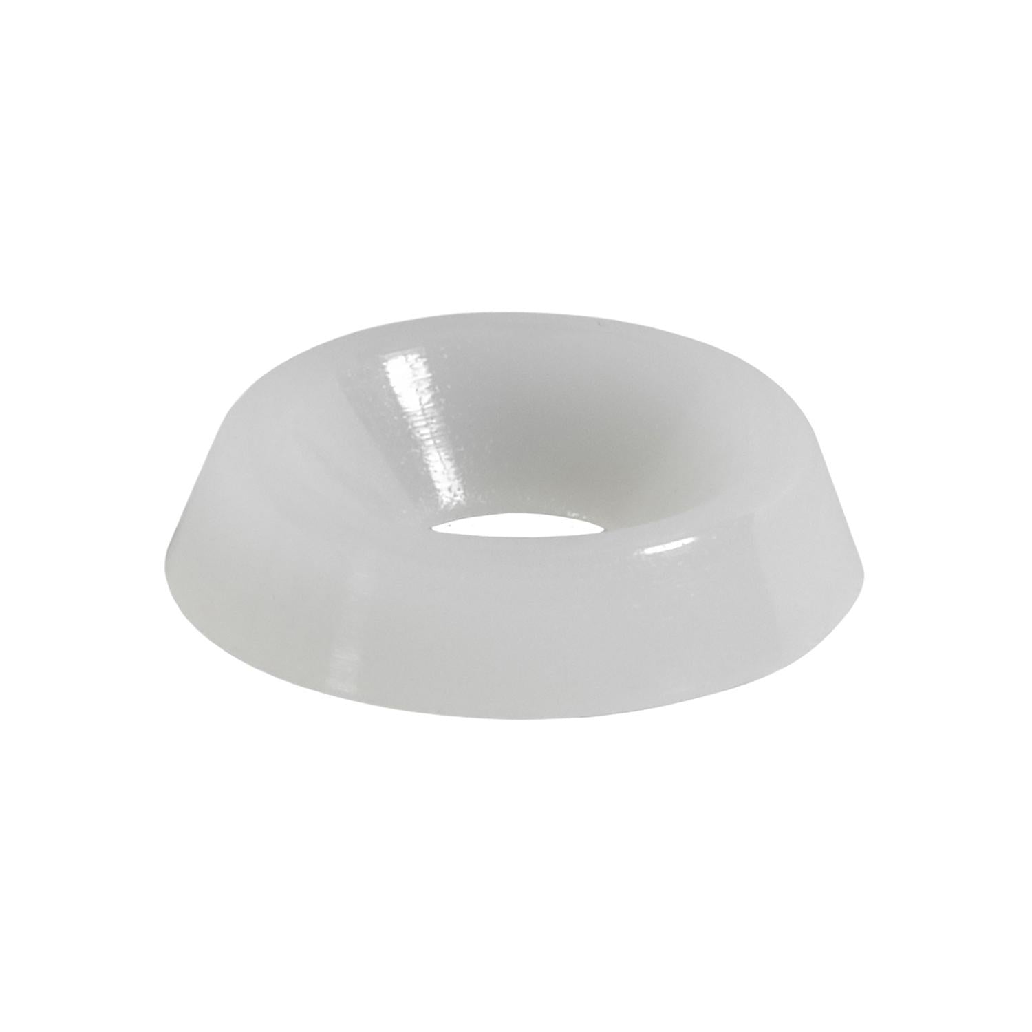 Auveco # 13718 #8 Nylon Finishing Washer - Natural. Qty 50.