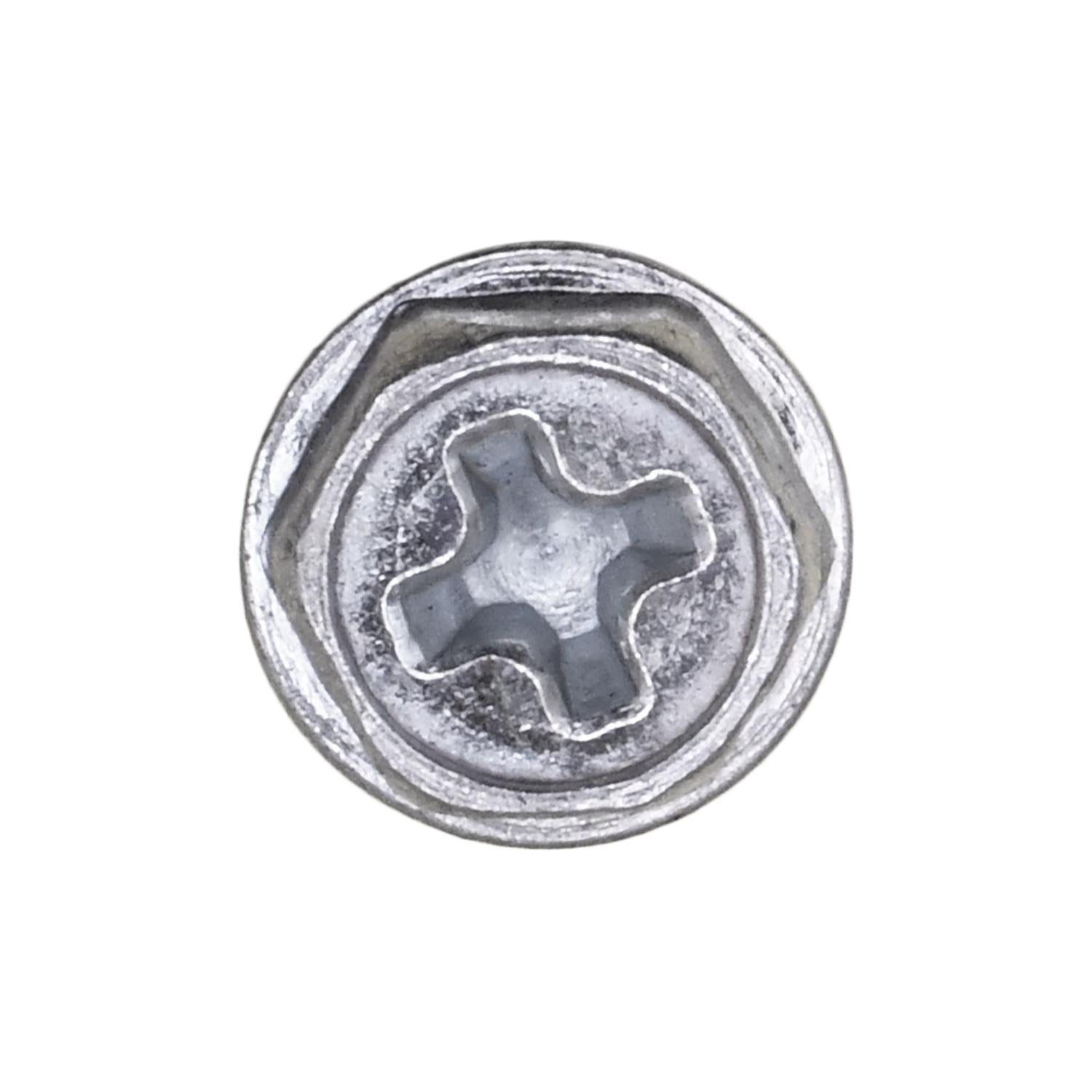 Auveco No. 13728 Acorn Hex Washer Head Tapping Screw. 6 X 1" Zinc, Quantity - 100