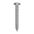 Auveco No. 1455 Slotted Pan Head Tapping Screw 6 X 1" Zinc, Quantity - 100