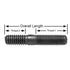 Auveco No. 14824 5/16"-24 X 1-5/8" X 5/16"-18 X 1/2" X 2-1/2" Stud, Quantity - 10