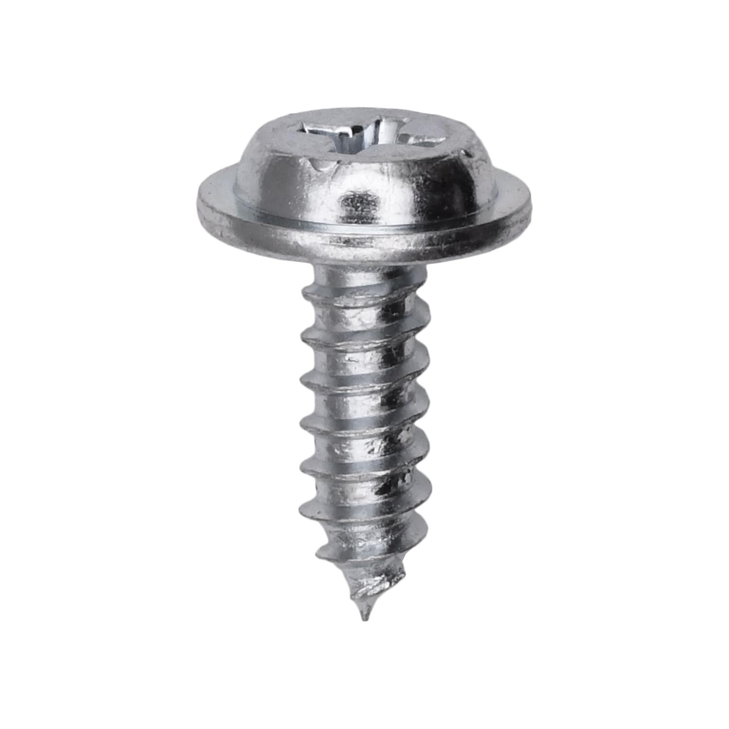 Auveco No. 14859 Phillips Flat Washer Head Tapping Screw 8-18 X 1/2", Quantity - 100