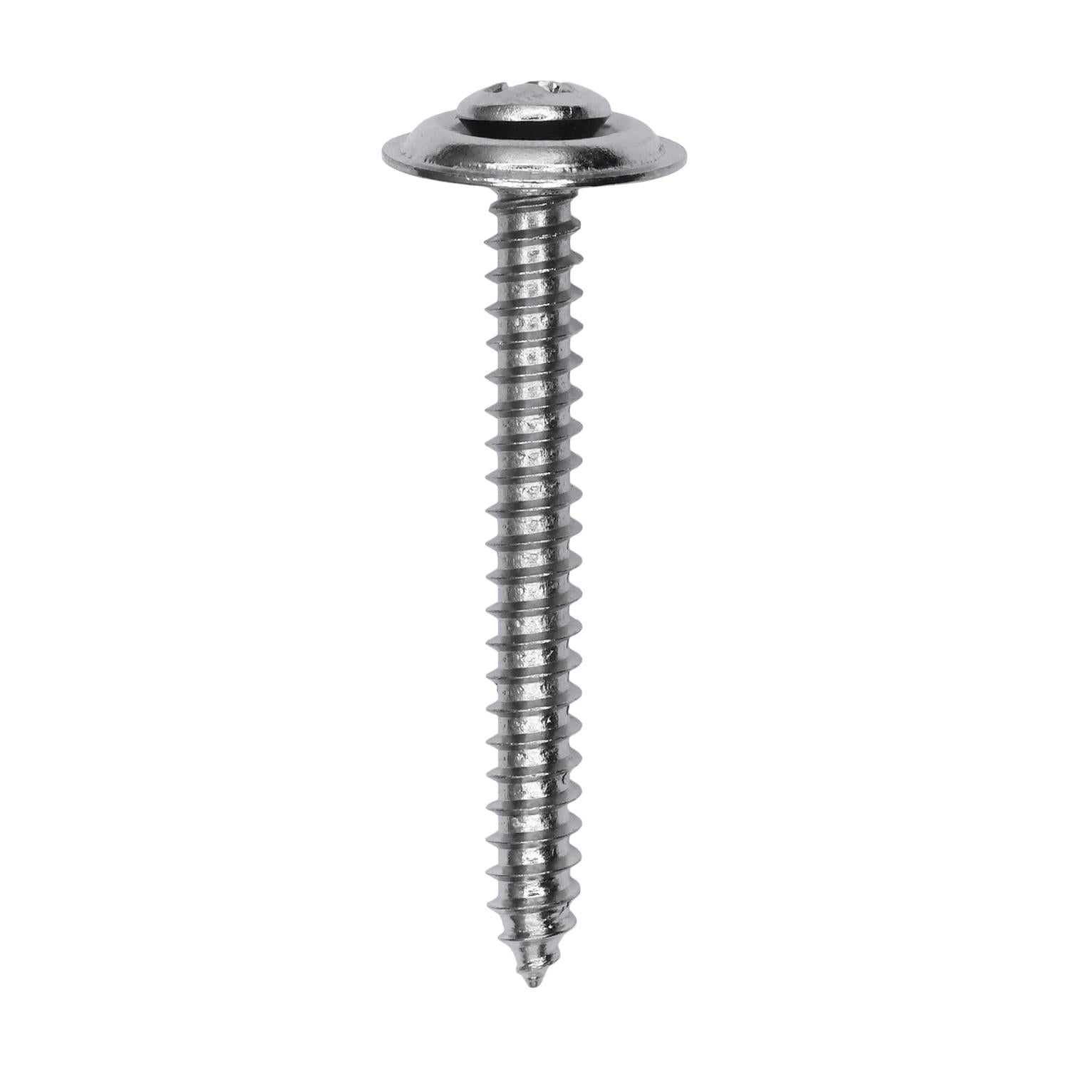 Auveco No. 14970 SEMS Phillips Oval Tapping Screw 6 Head 8 X 1-1/2", Quantity - 50