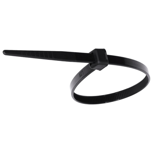 Auveco No. 15146 Black Nylon Cable Tie 7 Length, Quantity - 50