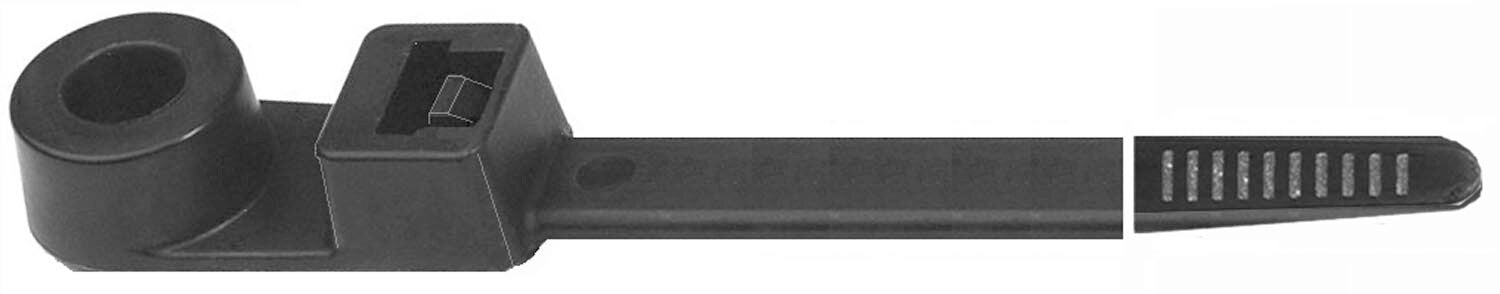 Auveco No. 15151 Black Nylon Cable Tie W/Mntg. Hole 14-3/4" Length, Quantity - 25
