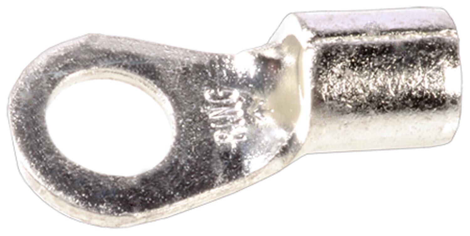 Auveco No. 15168 4 Gauge 3/8" Stud Ring Terminalnon-Insul, Quantity - 10