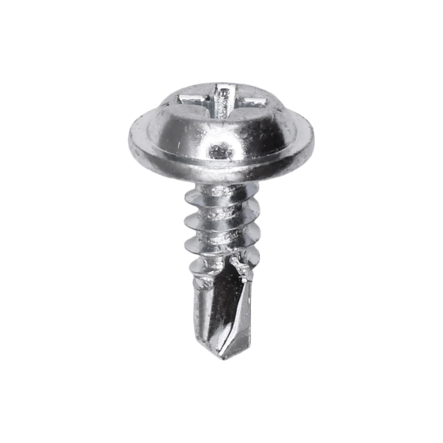 Auveco No. 15172 Phillips Washer Head Teks Tapping Screw #8X1/2", Quantity - 100