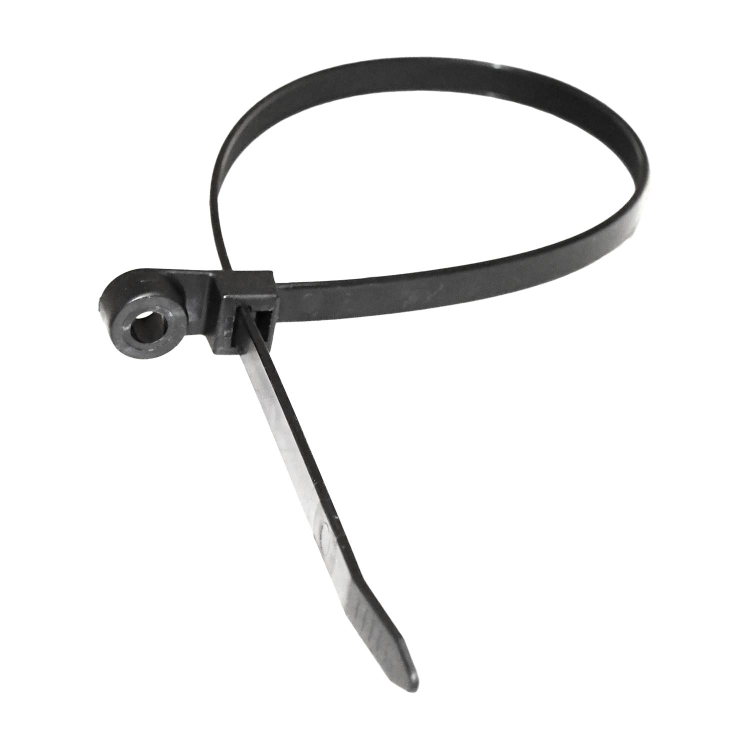 Auveco No. 15203 Cable Tie W/Mounting Hole - Black 14" Length, Quantity - 200