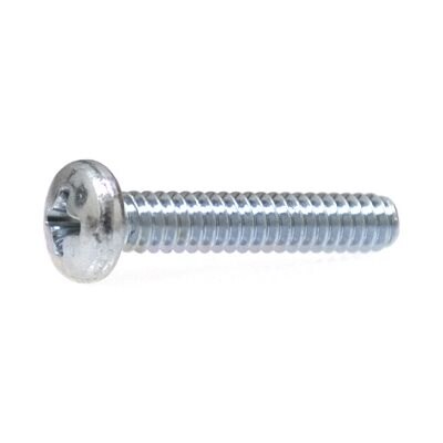 Auveco # 15381 8-32 X 1/2" Phillips Pan Head Machine Screw Zinc. Qty 100.