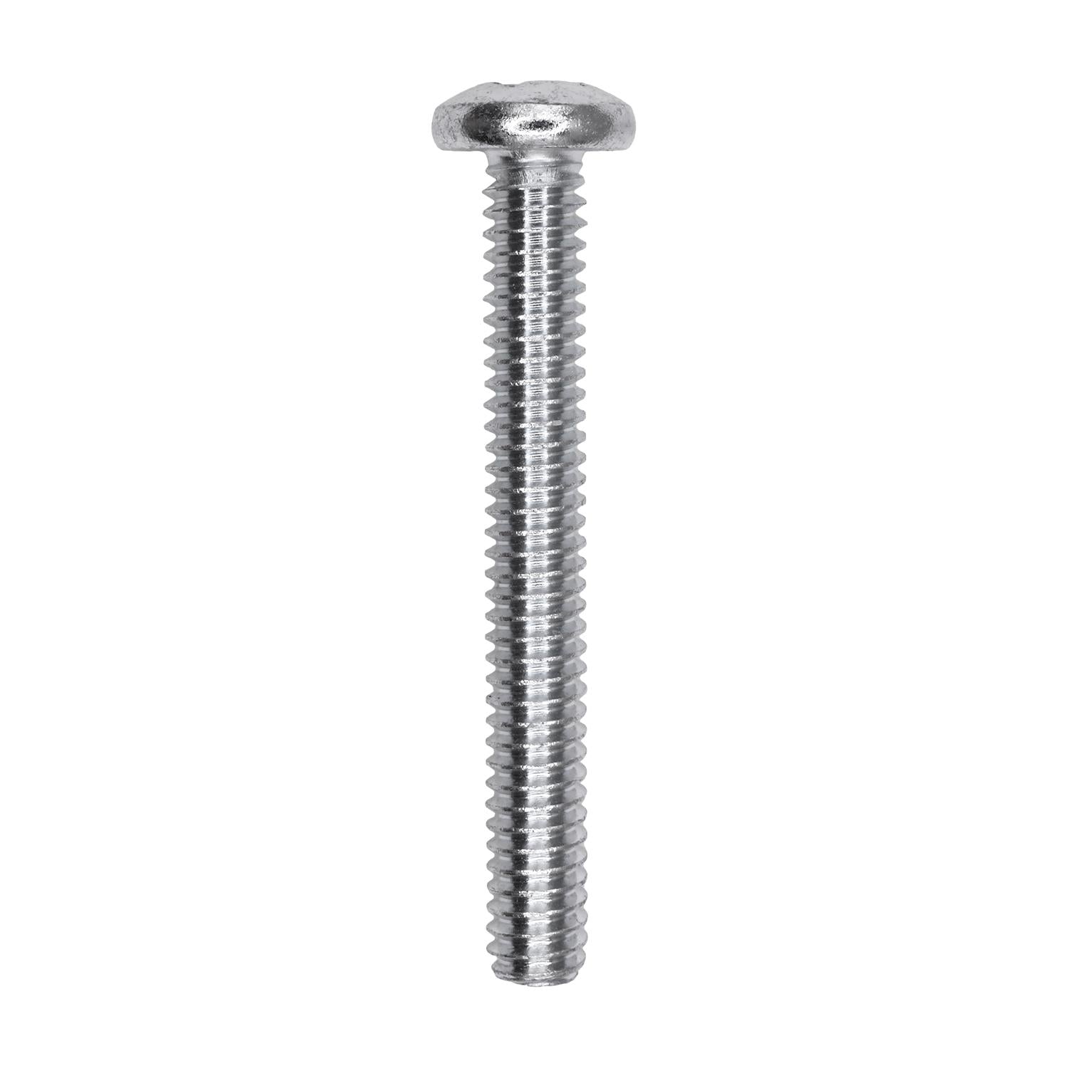 Auveco No. 15404 1/4"-20 X 2" Phillips Pan Head Machine Screw Zinc, Quantity - 50