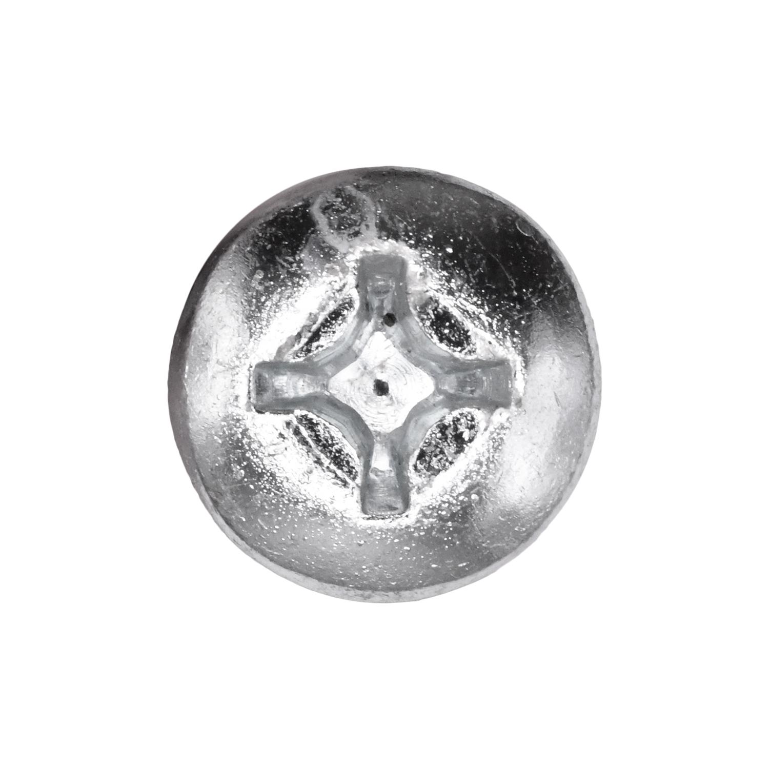 Auveco No. 15404 1/4"-20 X 2" Phillips Pan Head Machine Screw Zinc, Quantity - 50