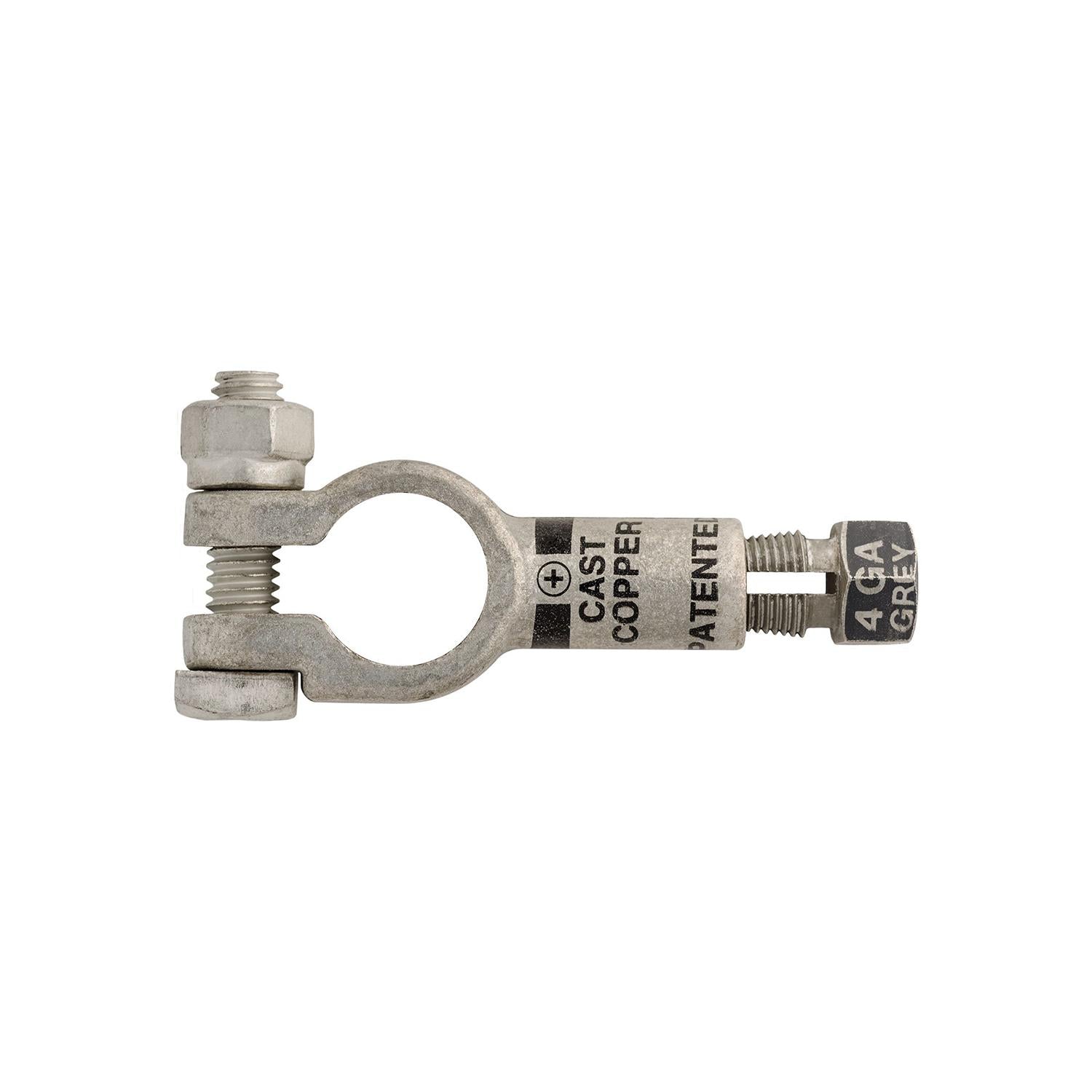 Auveco # 15603 Compression Battery Cable Terminal Positive Gray. Qty 2.