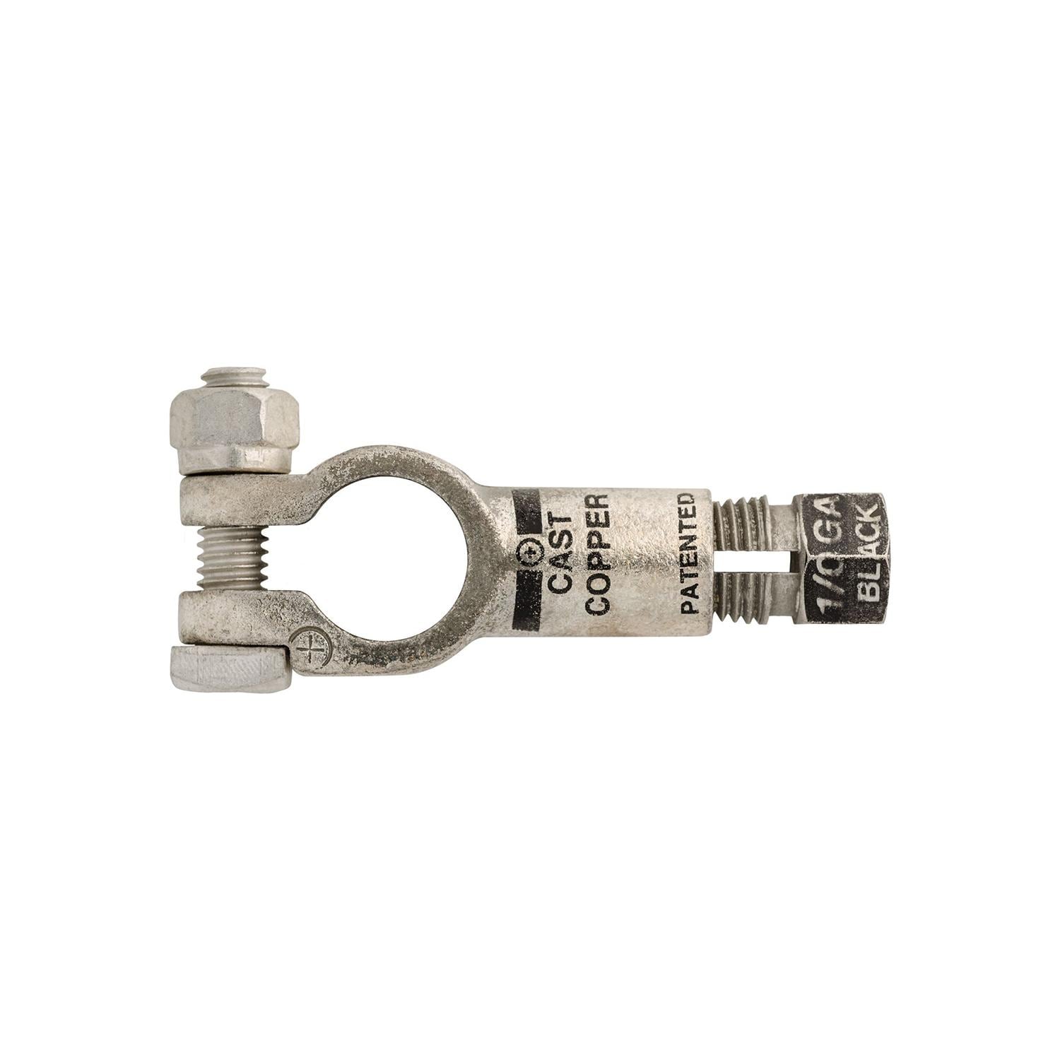 Auveco # 15607 Compression Battery Cable Terminal Positive Black. Qty 2.
