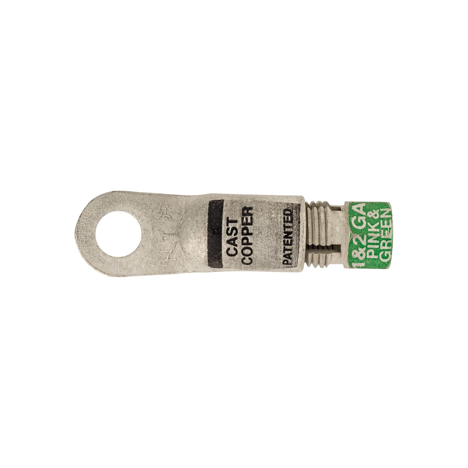 Auveco # 15619 Compression Copper Lug 3/8" Hole Size Green. Qty 2.