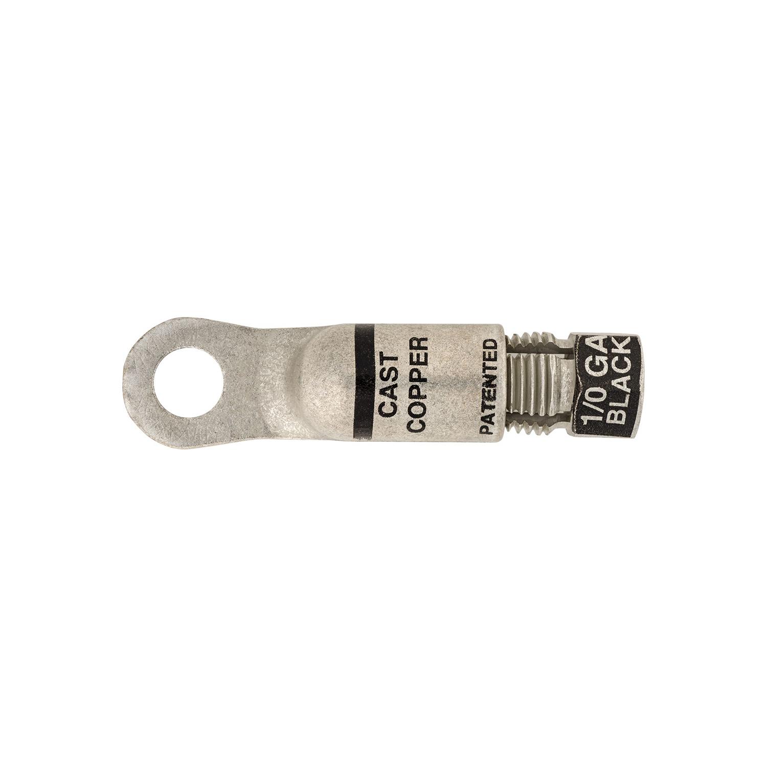 Auveco # 15620 Compression Copper Lug 3/8" Hole Size Black. Qty 2.