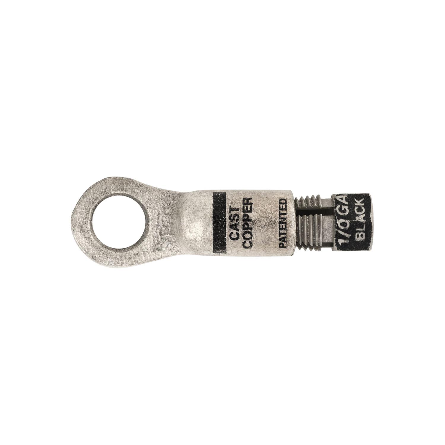 Auveco # 15621 Compression Copper Lug 1/2" Hole Size Black. Qty 2.