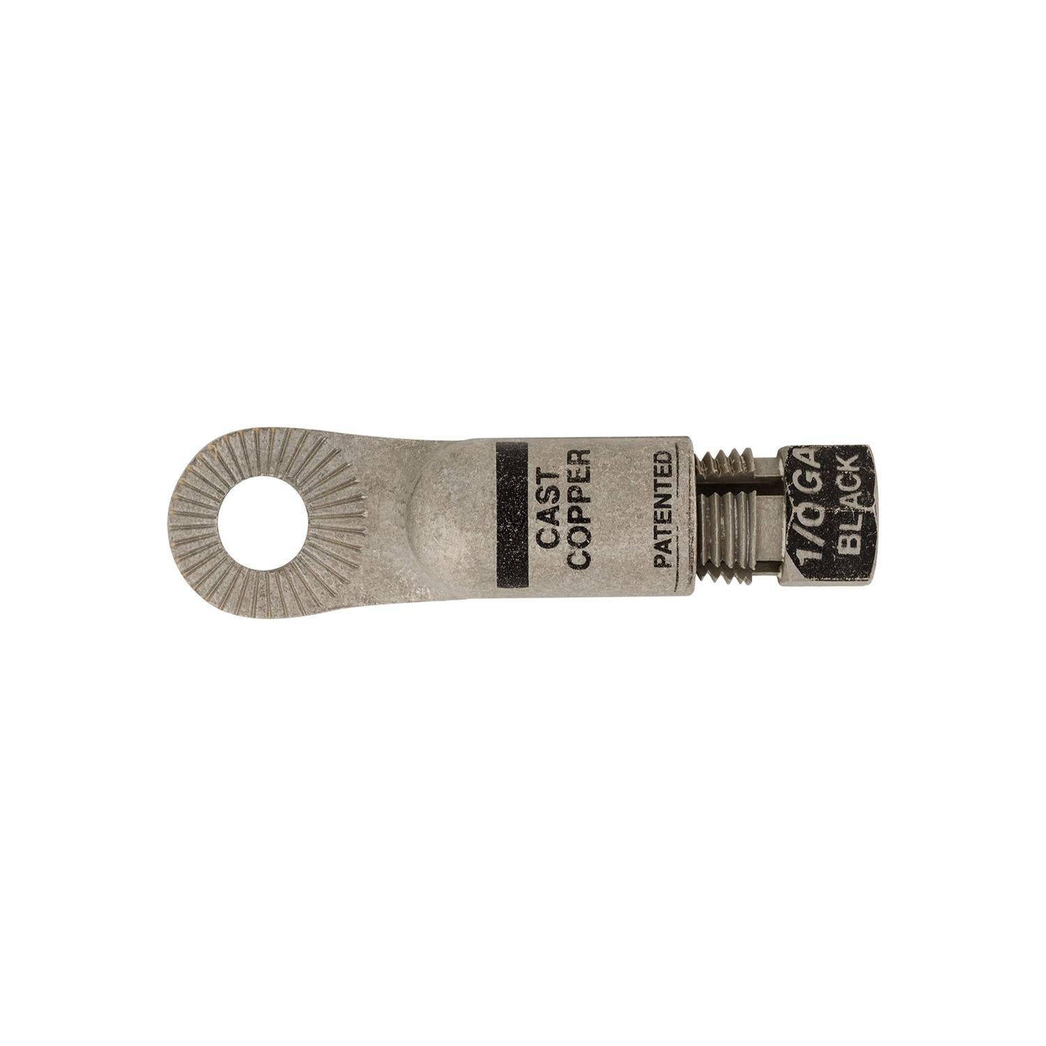 Auveco # 15628 Stud/Side Terminal 1/0 Gauge Black. Qty 2.