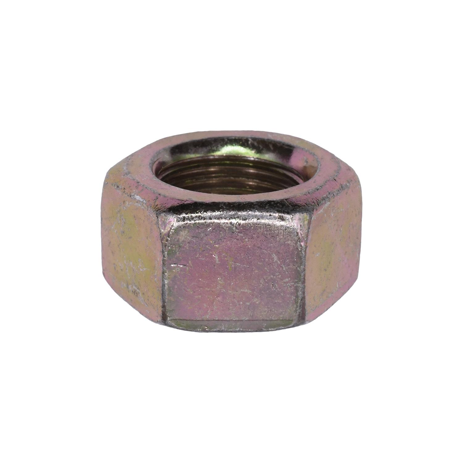 Auveco No. 15644 Grade 8 Hex Nut 1/2"-13 Zinc & Yellow, Quantity - 50