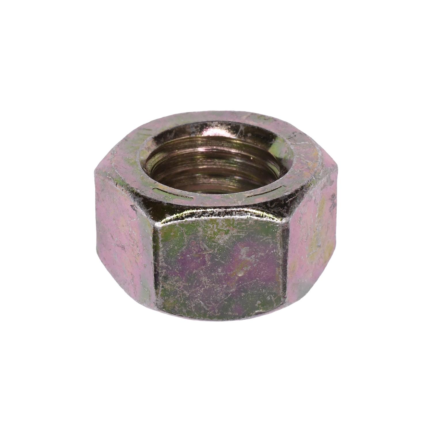 Auveco No. 15654 Grade 8 Hex Nut 5/8"-18 Zinc & Yellow, Quantity - 25