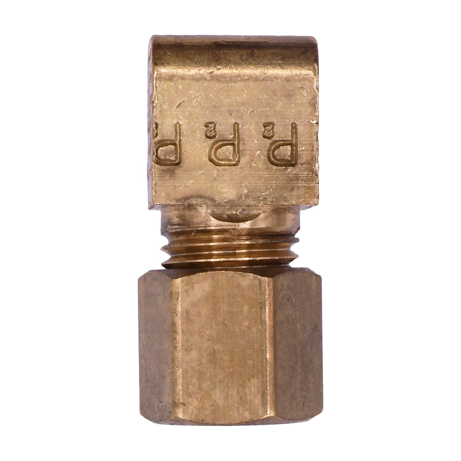 Auveco # 159 Brass 90 Degree Male Compression Adapter 3/16" Tube Size 1/8" Threads. Qty 5.