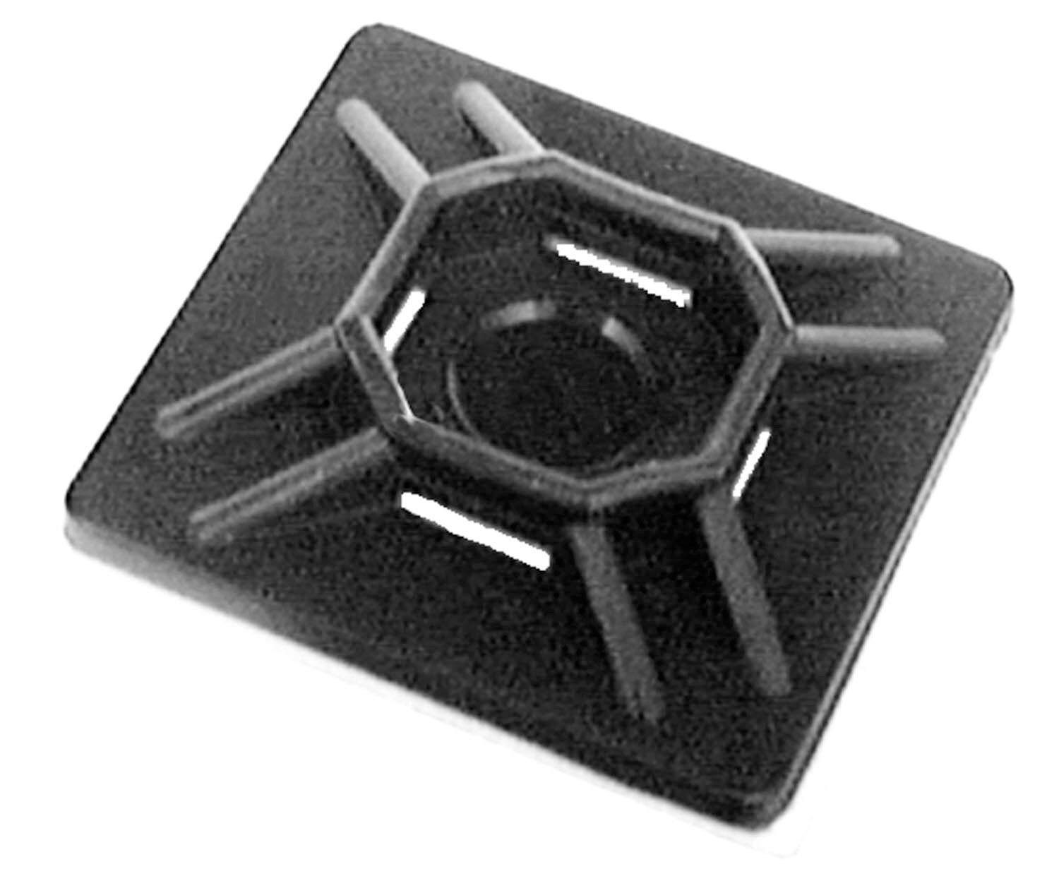 Auveco # 16001 Cable Tie Mount With Adhesive Back 4-Way. Qty 10.
