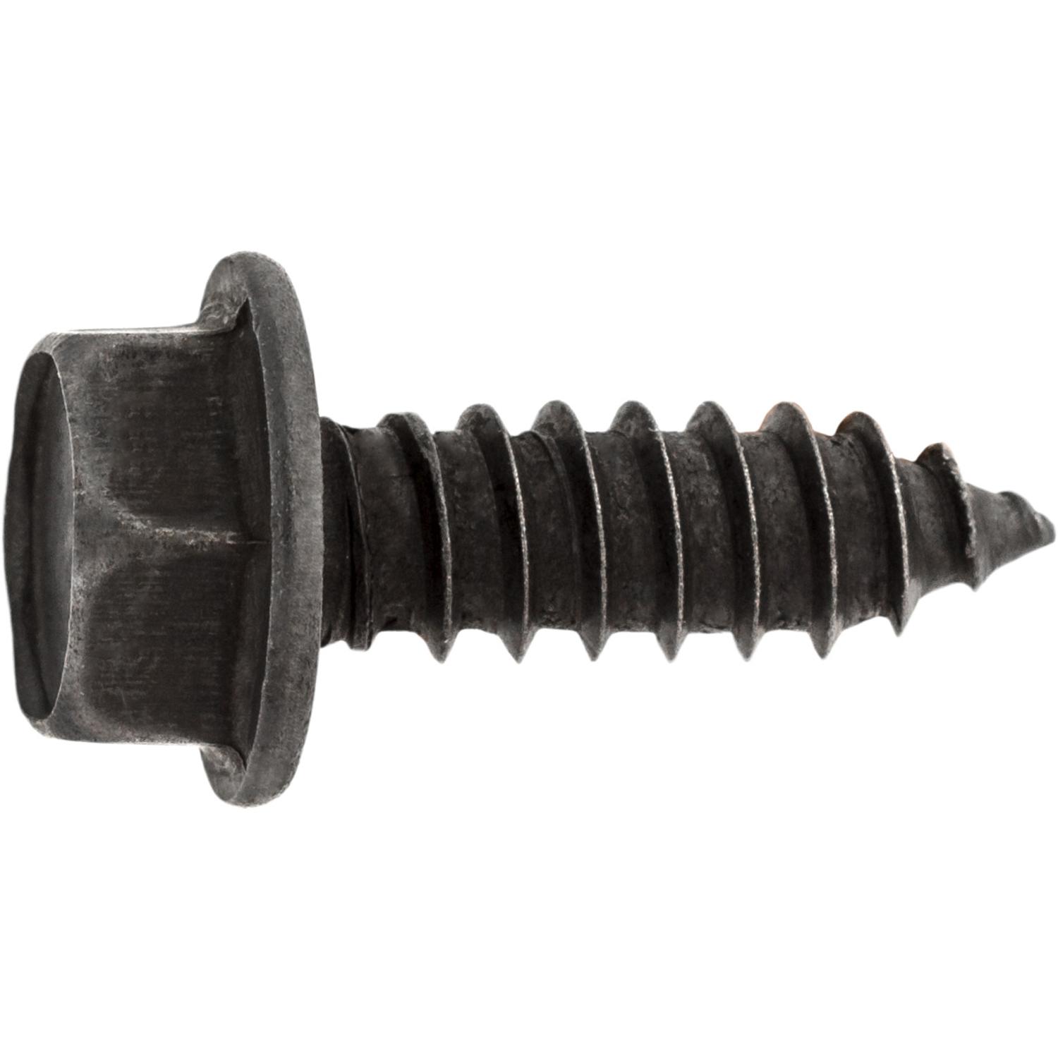 Auveco No. 16152 Hex Washer Head Tapping Screw #14 X 3/4" Black Oxide, Quantity - 100