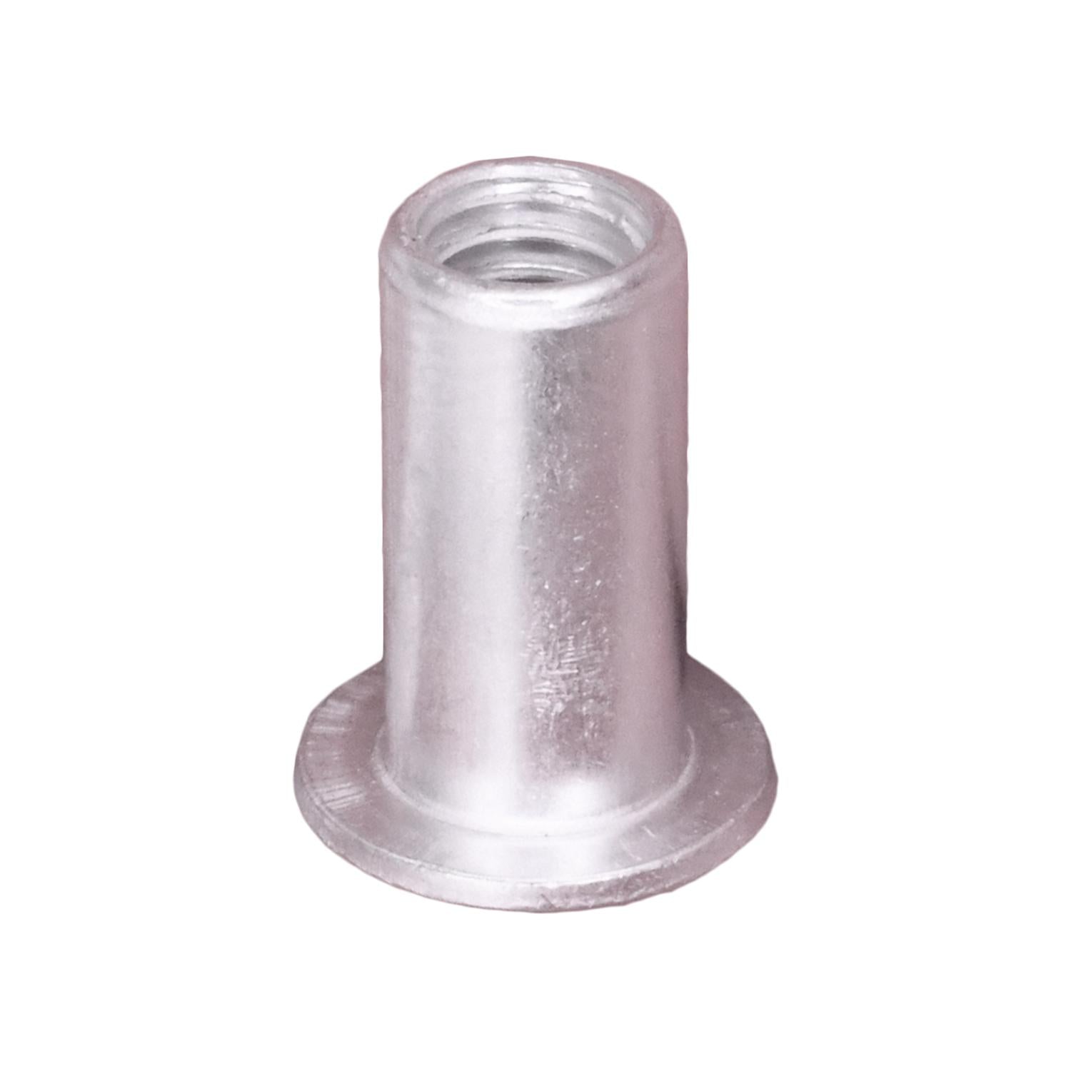 Auveco No. 16177 Large Flange Thin Sheet Aluminum Nutsert 8-32 Thread, Quantity - 50