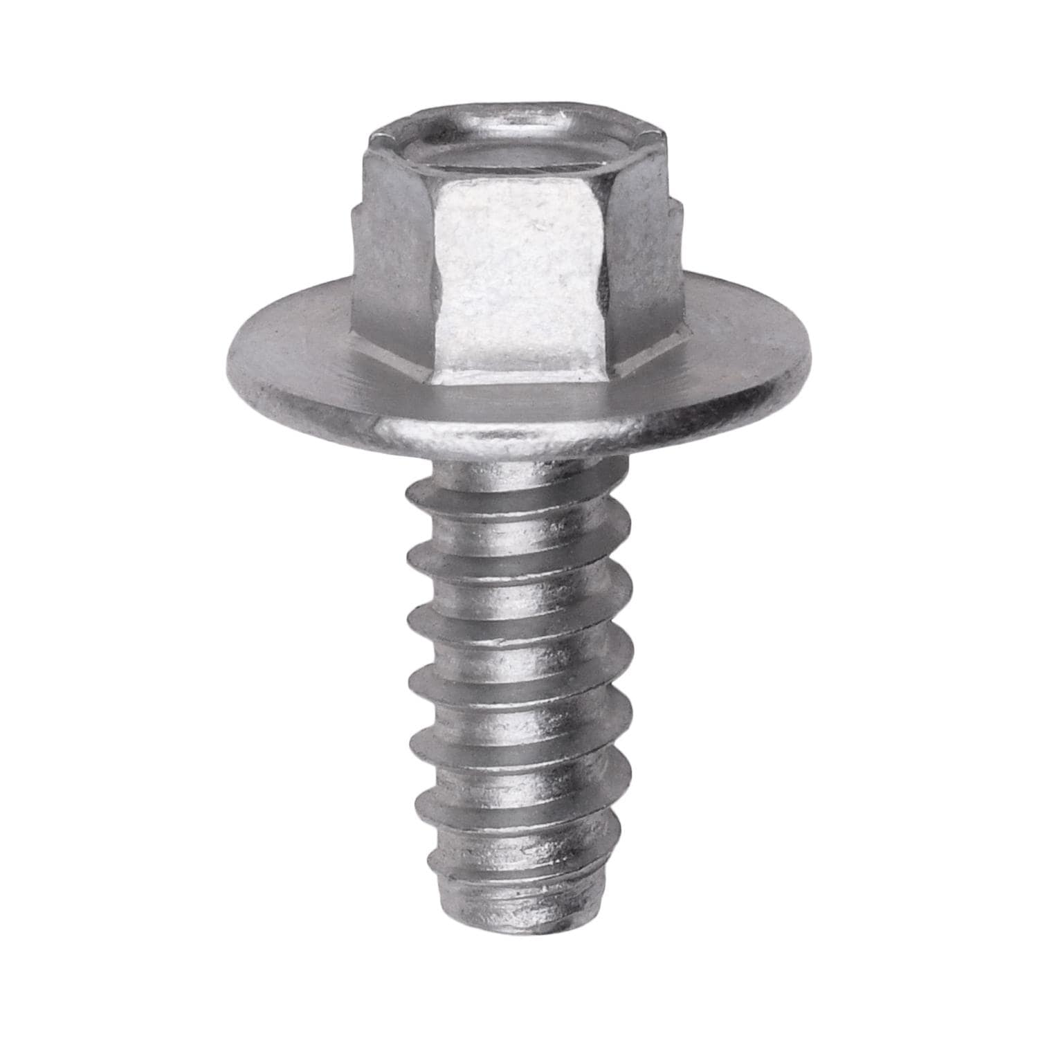 Auveco No. 16422 Slot. Hex Washer Head License Plt Screw #14 X 5/8" Zinc, Quantity - 50