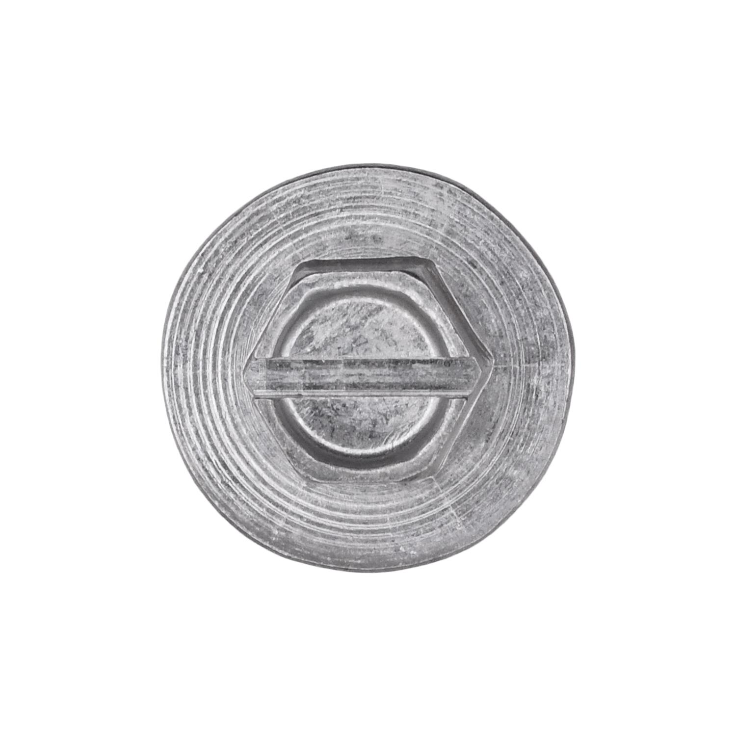 Auveco No. 16422 Slot. Hex Washer Head License Plt Screw #14 X 5/8" Zinc, Quantity - 50
