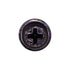 Auveco No. 16478 #8 X 1/2" Phillips  Flat Top Washer Head Tapping Screw Black, Quantity - 100