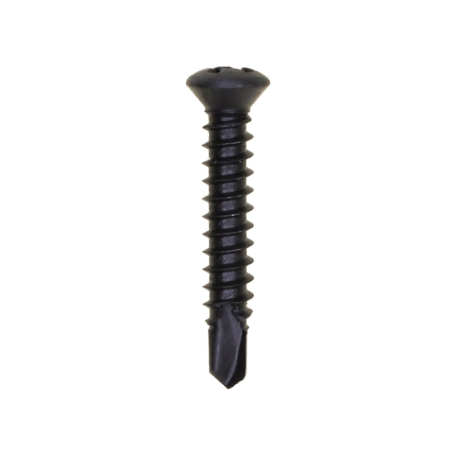 Auveco No. 16736 Phillips  Oval Head Teks Tapping Screw Phosphate. #8 X 1" #6 Head, Quantity - 50