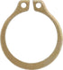 Auveco No. 16744 External Retain. Ring Zinc Shaft Diameter 1-3/8", Quantity - 50