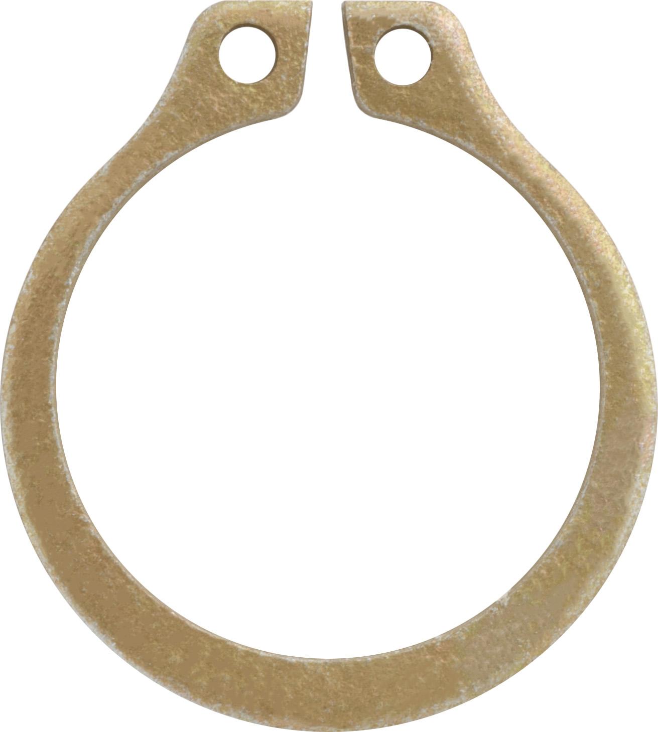 Auveco No. 16748 External Retain. Ring Zinc Shaft Diameter 2-3/8", Quantity - 10