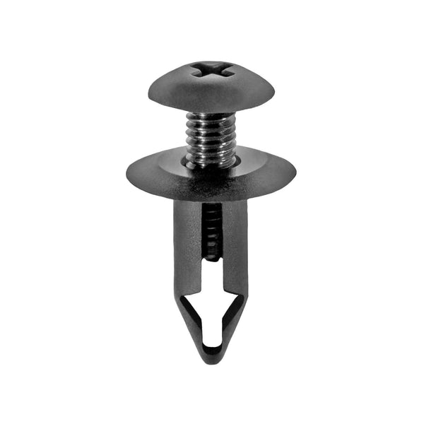 Auveco No. 16859 Push-Type Retainer 14mm Head Diameter 16mm Length, Quantity - 25