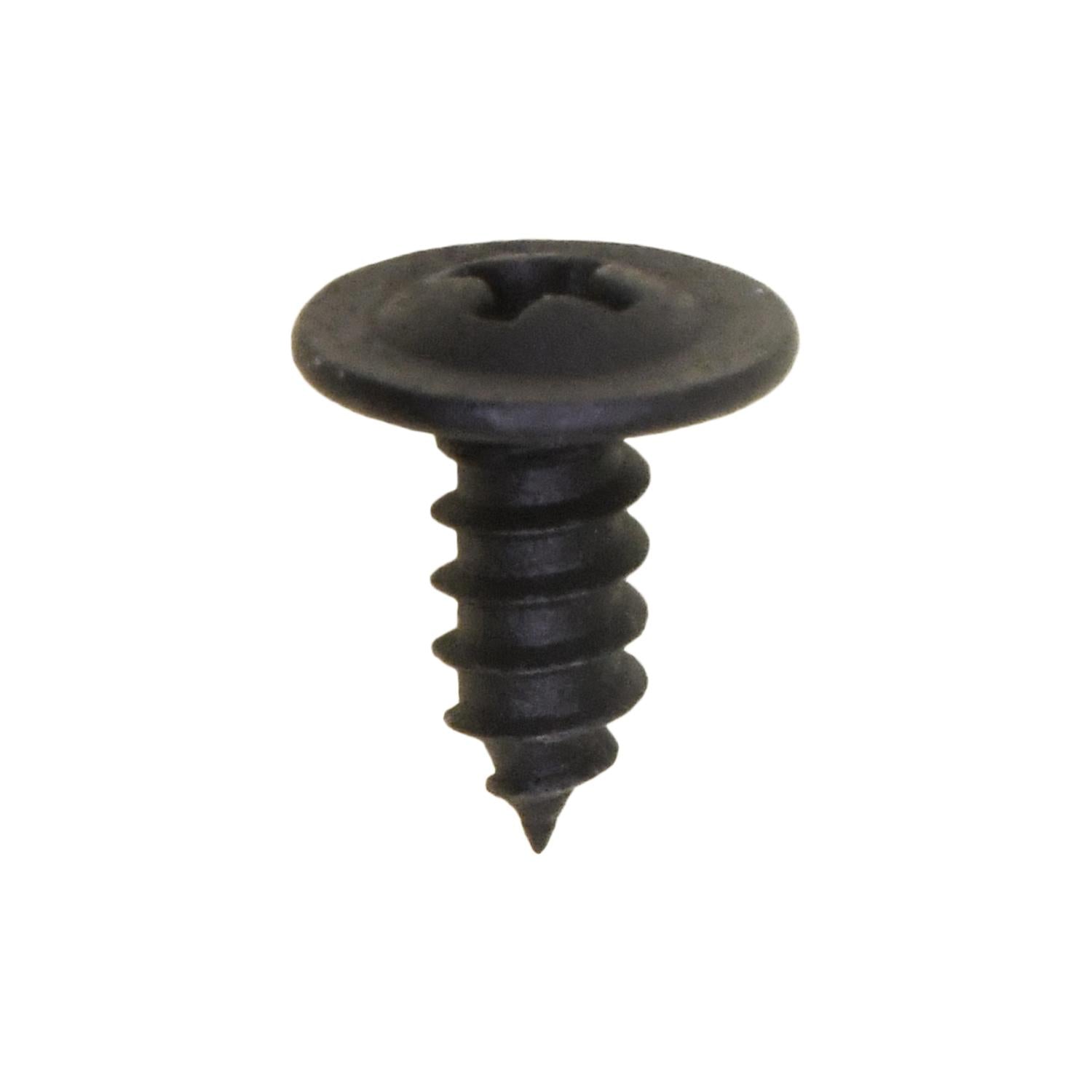 Auveco No. 16997 Phillips Oval Washr Head Tapping Screw #8 X 3/8" Black, Quantity - 100