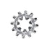 Auveco No. 17020 Int-External Combination Lock Washer 1/4" Zinc, Quantity - 100