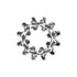 Auveco No. 17022 Int-External Combination Lock Washer 3/8" Zinc, Quantity - 100