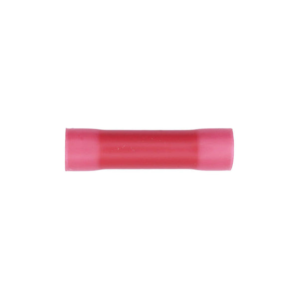 Auveco No. 17037 Vinyl Insulated Butt Connector 8 Gauge Red, Quantity - 10