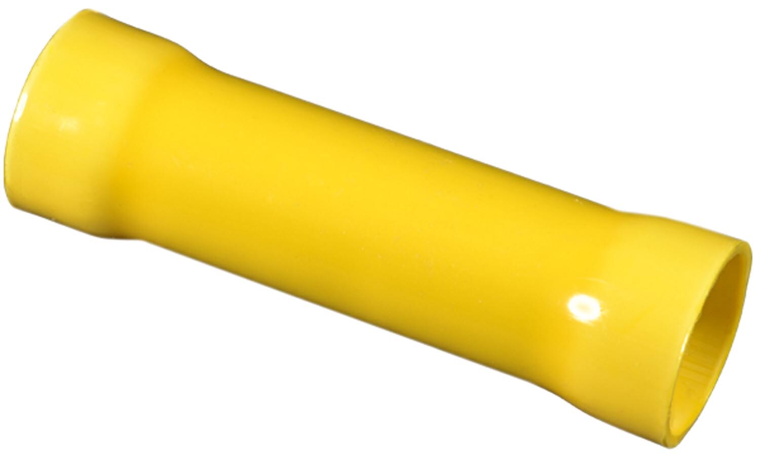 Auveco No. 17039 Vinyl Insulated Butt Connector 4 Gauge Yellow, Quantity - 10