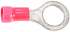 Auveco No. 17045 Vinyl Insulated Ring Terminal 8 Gauge 1/2" Stud Red, Quantity - 15
