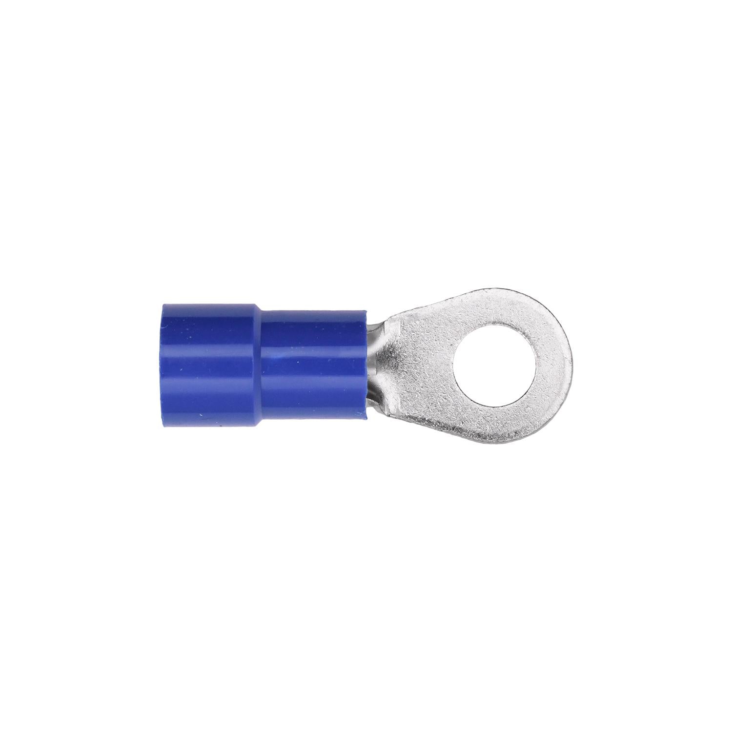 Auveco No. 17047 Vinyl Insulated Ring Terminal 6 Gauge 5/16" Stud Blue, Quantity - 15