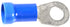 Auveco No. 17048 Vinyl Insulated Ring Terminal 6 Gauge 3/8" Stud Blue, Quantity - 15
