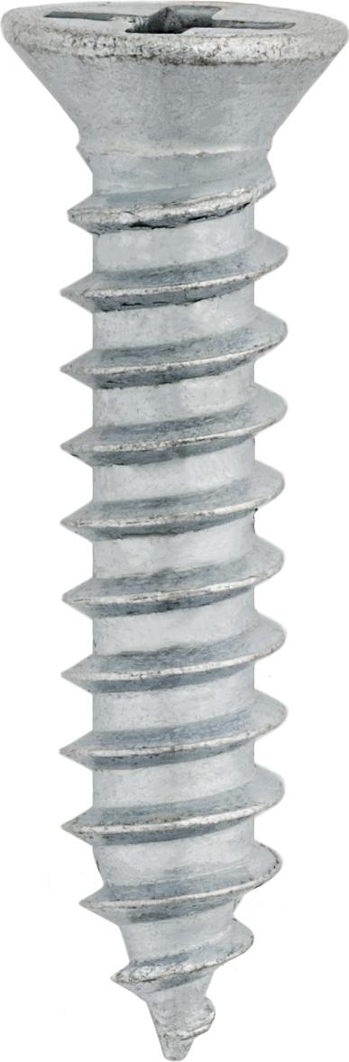 Auveco No. 1712 Phillips Flat Tapping Screw #6 Head 8 X 3/4" Zinc, Quantity - 100